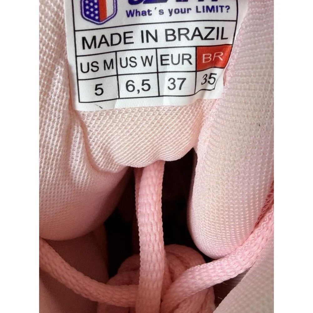 UZAFIT Handmade Women’s  6.5 Fitness Training High Top Shoes Pink Made in Brazil